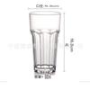 Vaso Octagonal de Plástico Acrílico para PC Vaso de Cerveza Vaso Gibraltar KTV Bar Resistente a Caídas Vaso de Vino Vaso de Agua para Restaurante de Té
