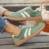 Zapatos Casuales Nuevos con Estampado de Leopardo para Mujer Primavera y Otoño 2026, Talla Grande, Zapatos de Entrenamiento Retro Alemanes, Estilo Europeo y Americano, En Stock