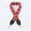 Cor larga alça de ombro transfronteiriça 38mm jacquard quente novo poliéster ajustável engrossado alça de ombro larga all-matching
