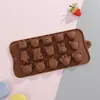 En stock molde para pastel transfronterizo multiestilo molde de silicona para chocolate amor animal molde para hornear fácil desmoldeo