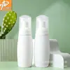 Botella con dispensador de espuma tipo tambor de 50 ml para limpiador facial, botella de espuma limpiadora, botella de mousse de limpieza y cuidado