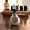 Botella de Perfume, Recipiente para Aceites Esenciales, Cuenco para Aceites Esenciales, Botella de Aceite Esencial con Forma de Hoja, Bandeja de Madera, Herramientas de Masaje para Spa, para Uso en Salones de Belleza