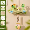 Decorações Penduradas para o Festival do Barco-Dragão, Enfeites de Artemísia para Portas, Enfeites de Barco-Dragão Estilo Chinês, Materiais DIY para Crianças, Decorações para Atividades de Jardim de Infância