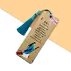 Marcapáginas de Bambú Nanzhu con Poesía de Nan Lan, Estilo Chino Clásico Cultural y Creativo Marcapáginas de Bambú para Estudiantes para Aprender Poesía Antigua, Marcapáginas Creativo