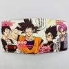 Cartera de estudiante de dos pliegues de cuero PU corta de la serie de anime japonés Dragon Ball, monedero de Dragon Ball