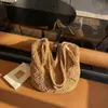 Bolsa de Palha Grande Capacidade Transfronteiriça para Mulheres 2026 Nova Moda Bolsa de Ombro Transversal Estilo Férias Bolsa de Praia Bolsa Tote