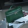 Bolsa para Lonchera de Piel de Vaca Curtida al Vegetal Bolso de Piel Genuina para Mujer Nuevo Gigi Mismo Estilo Bolsa de Caja Portátil Cruzada Bolso Pequeño 88809