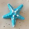 Vacaciones en la Isla ~ Pinza para el Cabello de Estrella de Mar Azul Estéreo Femenina Dulce Fresca Vacaciones en la Costa Clip de Pato Flequillo Lateral Accesorios para el Cabello