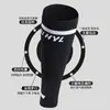 Deportes de Ciclismo Protección de Pantorrilla Leggings de Punto Jacquard Negro Calcetines para Fútbol Baloncesto Correr al Aire Libre Fitness