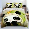 Comercio Exterior 3D ropa de cama para el hogar dibujos animados lindo panda funda de edredón Amazon AliExpress wish fabricantes de ropa de cama de tres piezas al por mayor