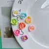 Acessórios de Resina de Flores Coloridas Pequenas DIY Feitos à Mão Adesivos para Copo d'Água Fivelas para Sapatos com Furo Acessórios de Cabelo Patches Decorativos para Nail Art