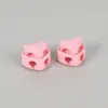 Pinzas de Resorte Coloridas Personalizadas, Pinzas Decorativas con Cordón en Forma de Corazón para Dobladillos de Chaquetas y Pantalones, Botones de Presión de Plástico con Doble Agujero