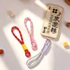 Cordón de cuentas DIY, tejido a mano con un nudo simple, adecuado para teléfonos móviles, porta-tarjetas de muñecas, mochilas, llaveros y correas de muñeca
