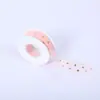Día de San Valentín Chino Cinta de Hilo con Puntos Dorados Estampados de Alta Gama, Materiales de Empaque para Flores, Lazos de Cinta, Empaque para Regalos