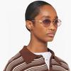 Nuevo Producto Miaojia Gafas de Sol Ovaladas Smu52Y Populares en Xiaohongshu Mismo Estilo Gafas de Sol de Metal Moda Estilo Callejero para Mujer