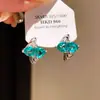 Estilo Retro Circonita Cúbica Estampado de Serpiente Triángulo Ear Cuff Ligero Lujo Sensación de Alta Gama Pendientes Exquisitos Pequeños Modernos Joyería para Oreja
