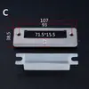 Cerradura de Pestillo Grueso de Acero Inoxidable Hecha a Medida, Accesorios para Cerradura de Puerta, Placa Guía del Cuerpo de la Cerradura, Placa de Pestillo Extendida para Puertas de Madera, Placa Tope