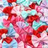 Pérola Imitada de Poliéster Coração de Pêssego Laço de Cintura Feito à Mão DIY Roupa Brinquedo Bolsa Grampo de Cabelo Tiara Acessórios de Joalheria