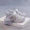 Zapatos Dad para Niñas Modelo Primavera y Otoño 2026 Malla Transpirable Tenis Infantiles Estilo Princesa Floral Zapatos Casuales para Niños Mayores