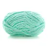 Bola de Nieve Chico Lindo Hecho a Mano DIY Tejido Chenilla Lana Gruesa Bufanda Tejida para Bebé Muñeca con Gancho Bolsa Hilo de Hielo