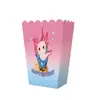 Serie de gran éxito transfronterizo decoración fiesta de cumpleaños cajas de palomitas de maíz pollo de dibujos animados vasos de papel para palomitas de maíz cajas de empaque para papas fritas suministros