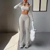Di Yun Conjunto de Camiseta de Manga Longa e Calça Justa Estilo Yoga Europeu e Americano Y2K Roupas Femininas Outono e Inverno 2026 Site Independente da Amazon