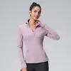 Chaqueta Deportiva de Otoño e Invierno para Mujer, Corte Ajustado, Top de Yoga con Cremallera, Manga Larga, para Correr al Aire Libre, Aeróbicos, Fitness