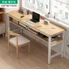 Escritorio de computadora rectangular largo personalizado, escritorio de escritura de doble capa para dormitorio de dormitorio, mesa estrecha montada en la pared