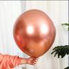 Balão de látex redondo cromado metálico de 18 polegadas engrossado balão metálico perolado para decoração de festa de casamento
