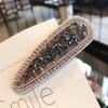 Horquilla de cristal con clip BB para mujer, accesorio para la cabeza de celebridades de Internet, Corea del Sur, Dongdaemun, horquilla con diamantes de imitación del mismo estilo, clip para flequillo, clip lateral con temperamento