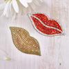 Labio Rojo Caliente Sexy Estampado de Labios Cristal Patrón de Perforación Caliente Labio Figura Caliente Pegatina para Zapatos y Sombreros Bolsas Diamante Accesorios para Ropa