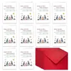 Transfronterizo Nuevo 1 Juego de Sobres para Tarjetas de Agradecimiento Serie de Aniversario de Pareja para Expresar Amor Tarjeta para Enamorados