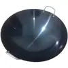 Olla de Hierro Antigua de Doble Asa para Uso Doméstico y Comercial, Olla para Cocinar en Estufa de Gas, Ligera y Delgada, Azul Horneado, Especial para Chef de Hotel, Wok Redondo