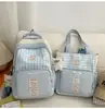 Secundaria y Preparatoria Niñas Una Pieza Envío Directo Cuadros Estilo Coreano Estilo Ins Mochila de Gran Capacidad Mochila de Campus para Mujeres