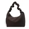Bolso de lona transfronterizo de gran capacidad para mujer, nuevo bolso de hombro casual plisado de verano 2026, elegante bolso con forma de albóndiga