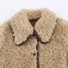 Venta al por mayor de Ropa para Mujer Transfronteriza Otoño e Invierno 2025 Nuevo Estilo Europeo y Americano Moda Urbana Chaqueta Larga de Forro Polar