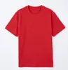 Nueva camiseta de hombre de 230g, hilado de seda peinada apretada, algodón puro, color sólido, ropa de grupo de manga corta para hombre, logo personalizado