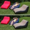 Sofá Sillón Inflable en Forma de S Portátil Plegable PVC Flocado Exterior Hogar Sofá Perezoso con Bomba Opcional Color