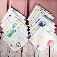 Thinking Frog Beauty Paquete de 4 Toallas Cuadradas de Gasa de Doble Capa de Alta Densidad 31*31cm Baño Lavado de Cara Toalla para Saliva