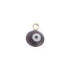 Colgante redondo con forma de ojo de diablo de pavo, aceite que gotea, muy vendido, para hacer tú mismo, accesorios para collares y joyas.