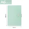 Caderno de Contabilidade de Folhas Soltas Couro PU Macio Transfronteiriço A6 Planejador de Planejamento Financeiro Pasta de Armazenamento Livro de Registro de Trabalho para Escritório