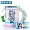 Taza Oso Estrella Taza Infantil Accesorios Originales Muñeco de Silicona Tapa Original Tapa a Presión Taza Doble para Beber Tapa con Popote