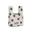 Bolsa de Mão Grossa de Tricô de Alto Peso Bolsa Tote Bolsa de Palha Bolsa de Presente Bolsa de Lembrança
