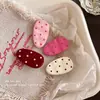 Estilo japonés y coreano, otoño e invierno, ondas simples, puntos, gotas de agua pequeñas, clip de pico de pato, flequillo simple que combina con todo, clip de borde, nicho, tocado exquisito