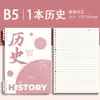 Um Conjunto Completo de Caderno de 9 Matérias para Alunos do Ensino Fundamental, Caderno de Folhas Soltas para Alunos do Ensino Médio, Caderno de Lição de Casa de 9 Matérias B5