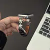 Adecuado para correa de cuero Xiaomi Mi Band 10 Pro con diseño de pentagrama, alto valor estético para niñas, compatible con Redmi 456