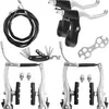Conjunto completo de V brake para bicicleta de montanha Kit V Brake para bicicleta de estrada v brake alumínio freio acessórios de bicicleta