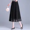 Saia Versátil Elegante e da Moda de Comprimento Médio para Mulheres, Nova Chegada Verão 2026 Estilosa Afinando Malha Saia Evasê