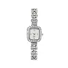 Relógio Feminino Nova Moda Comércio Exterior Relógio Feminino Quadrado Compacto Pulseira Pequena de Diamante Madrepérola Temperamento Luxo Relógio de Quartzo
