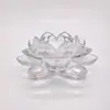 Suporte de Velas de Vidro de Cristal Vintage, Lótus de Cristal, Suporte de Velas de Lótus, Lâmpada de Lótus, Base de Lâmpada Perpétua, Base de Lâmpada de Manteiga